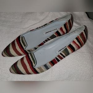 Authentic Manolo Blahnik Woven Flats 41.5